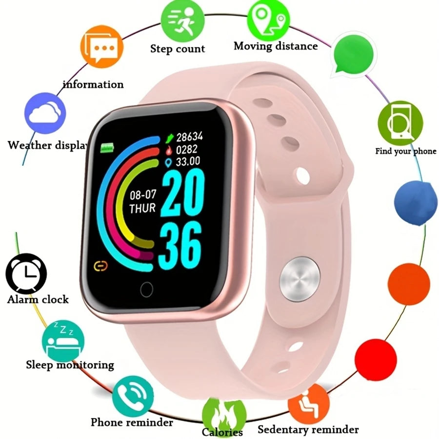 Smartwatch for Men & Women with Fitness Tracker, Messages & Heart Rate Monitor
