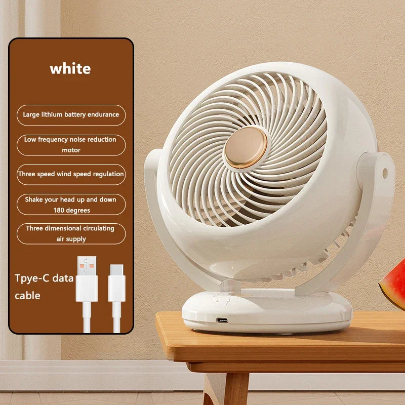 Moktan Sabai Compact Mini Fan | Small Desk Fan with Adjustable Angle | Portable Cooling Solution for Home and Travel