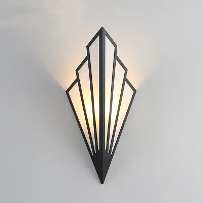 Moktan Sabai Nordic LED Iron Wall Lamp Modern Bedside Wall Light Living Room Bedroom Decor Black