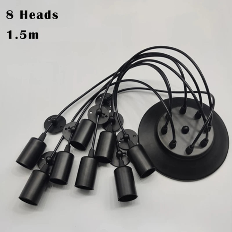 Moktan Sabai Spider Chandelier 8 Head E27 Pendant Light Vintage Industrial Ceiling Lamp