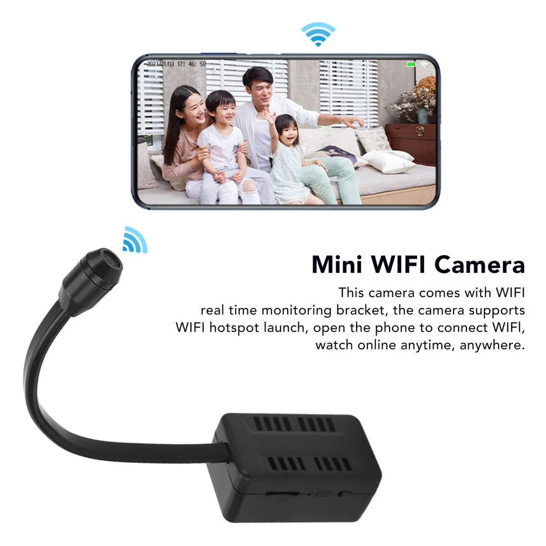 Moktan Sabai Mini WiFi 1080P Security Camera Adjustable Lens Remote Monitoring Home IP Cam