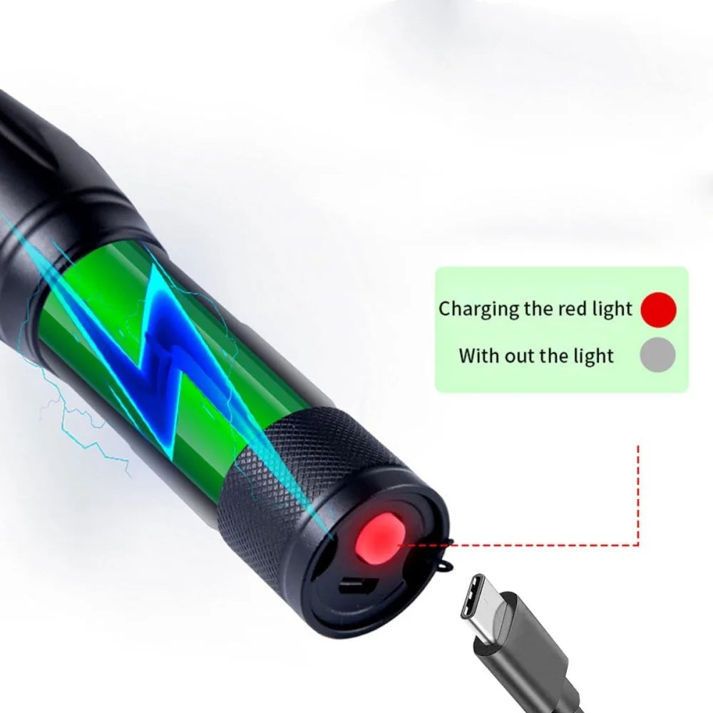 Moktan Sabai 2 in 1 UV Flashlight 395nm Type C Rechargeable Blacklight Pet Stain Detection