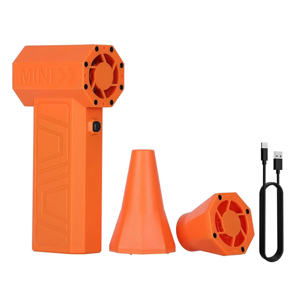 Moktan Sabai 130000RPM Electric Air Duster Cordless Compressed Air Blower Rechargeable Cleaner Orange