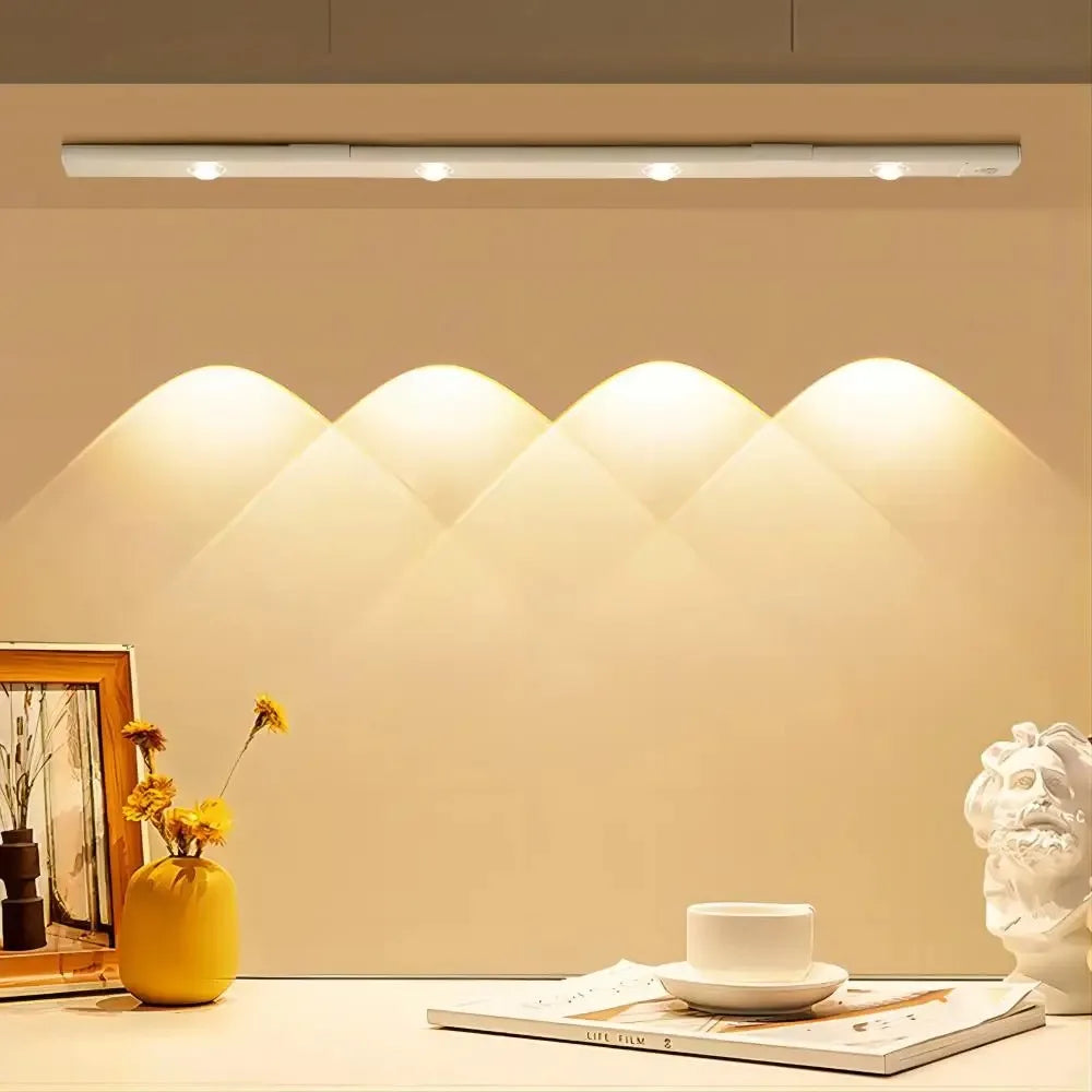 Moktan Sabai Motion Sensor Light Wireless USB LED Night Light for Under Cabinet Lighting