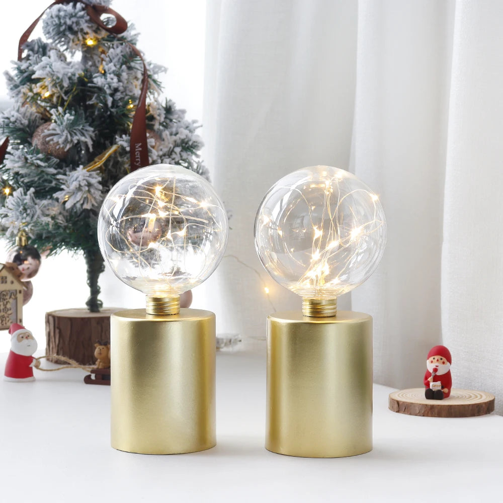 Moktan Sabai 2Pcs Gold Table Lamp Battery Powered Cordless LED Light Bedroom Living Room Decor 2Pcs United States