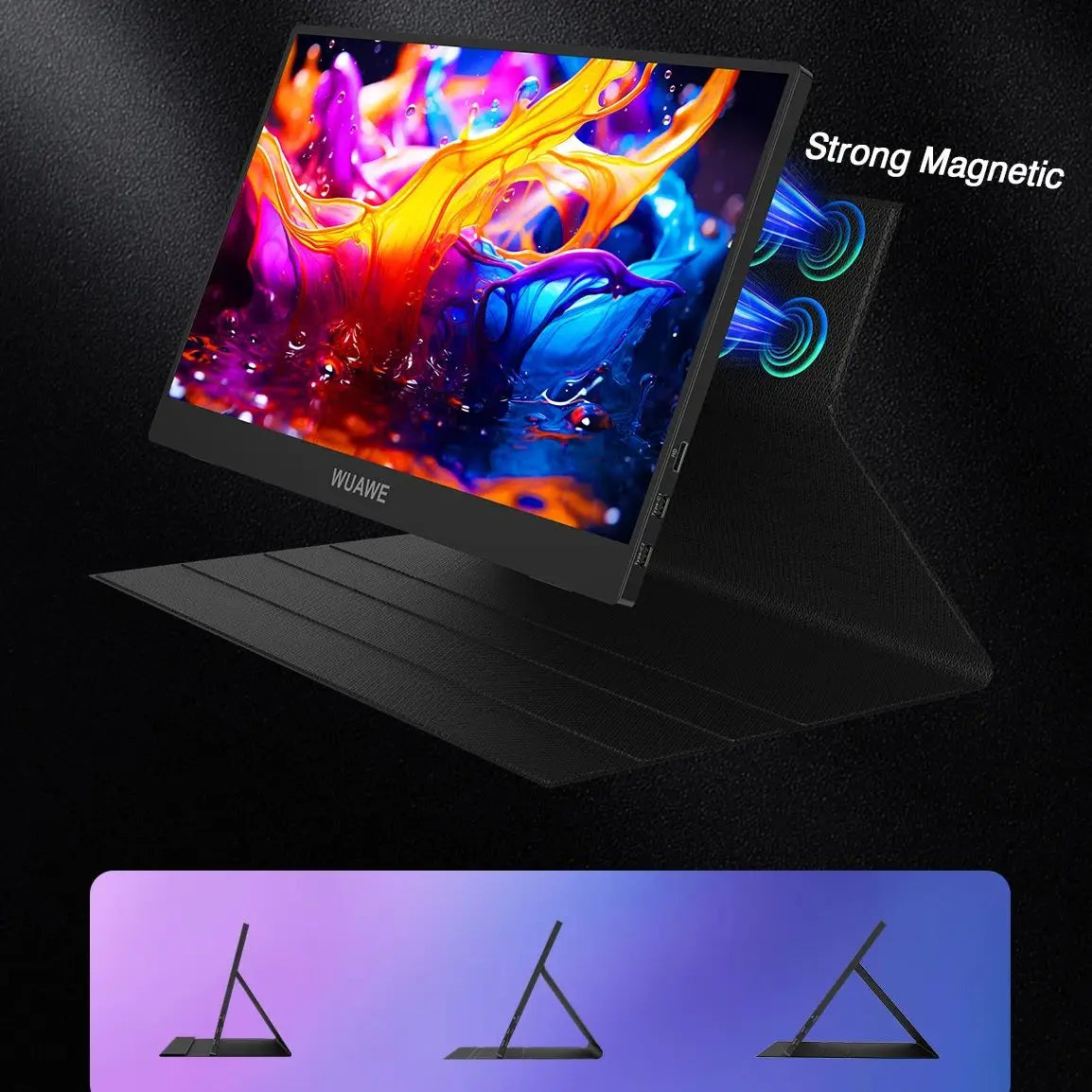 Moktan Sabai 14" Portable Monitor WUAWE 1080P USB-C HDMI External Second Screen PC Mac Phone