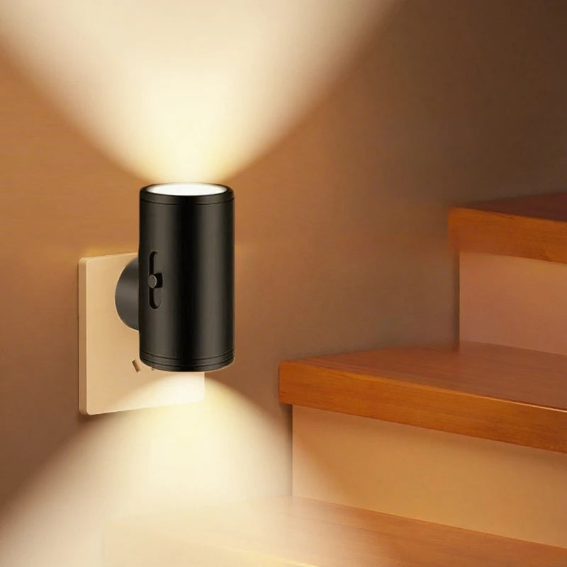 Moktan Sabai Plug In Dimmable LED Night Light Auto Sensor Bedside Bathroom Hallway Lamp