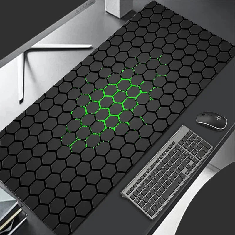 Moktan Sabai XXL Extended Gaming Mouse Pad Large Desk Mat Keyboard Pad Non-Slip Hexagon Design