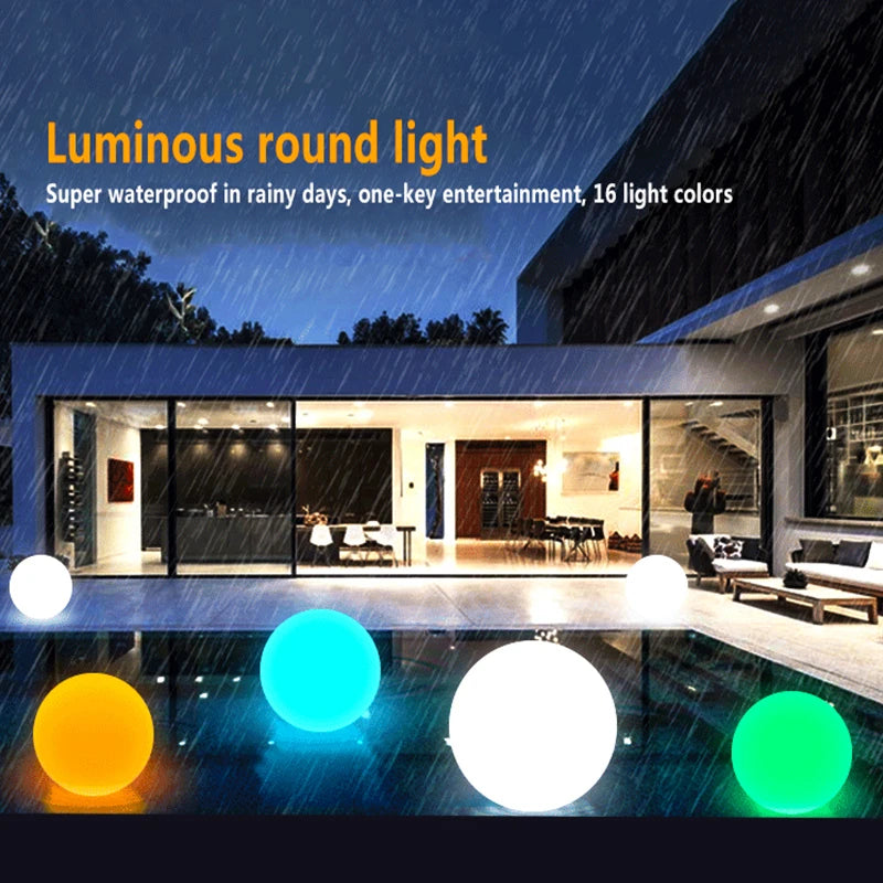 Moktan Sabai Solar LED Garden Ball Lights Outdoor RGB Floating Pool Lawn Decorative Lamp