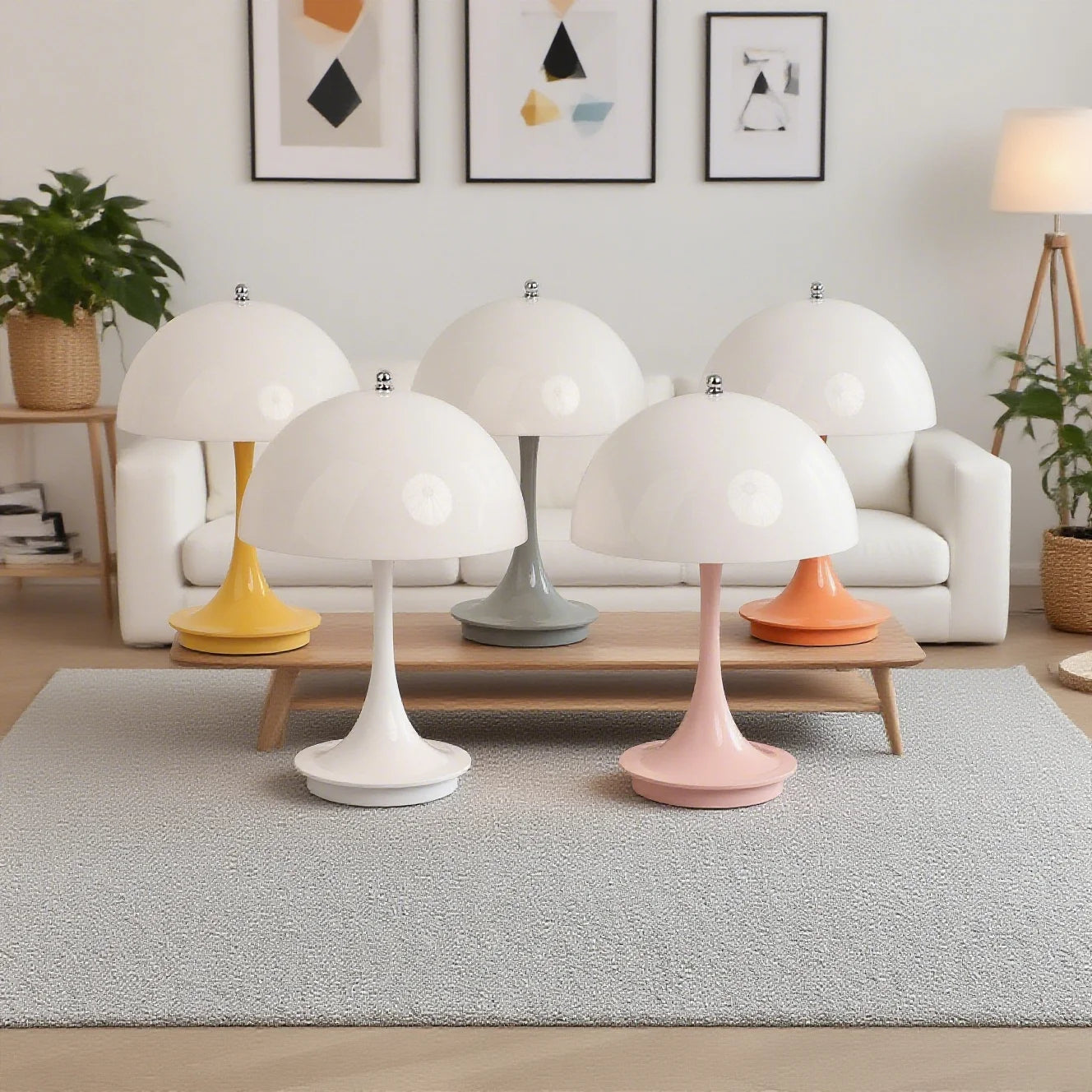 Rechargeable Dimmable LED Table Lamp Touch Control Bedside Light for Bedroom