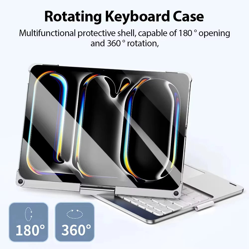 Moktan Sabai Magic Keyboard Case iPad 11th Gen 2025 iPad Air 11/13 Backlit 360°