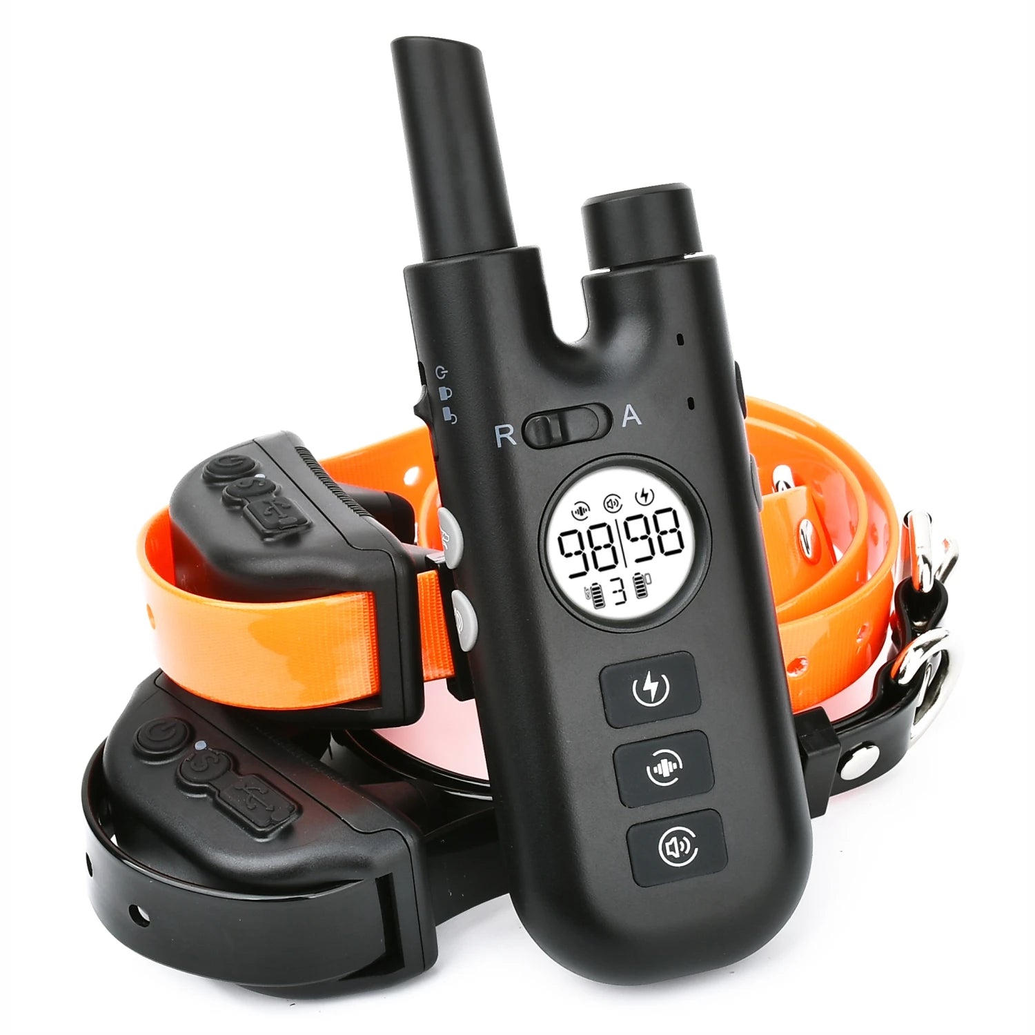 Moktan Sabai Dog Training Collar 800M Remote Waterproof Rechargeable No Bark Control Collar 2in1 Black 2 dog collar V1