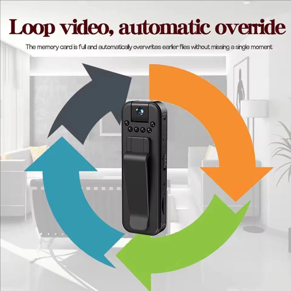 Moktan Sabai 1080P HD Mini Camera – Portable Digital Video Recorder with Night Vision & Infrared