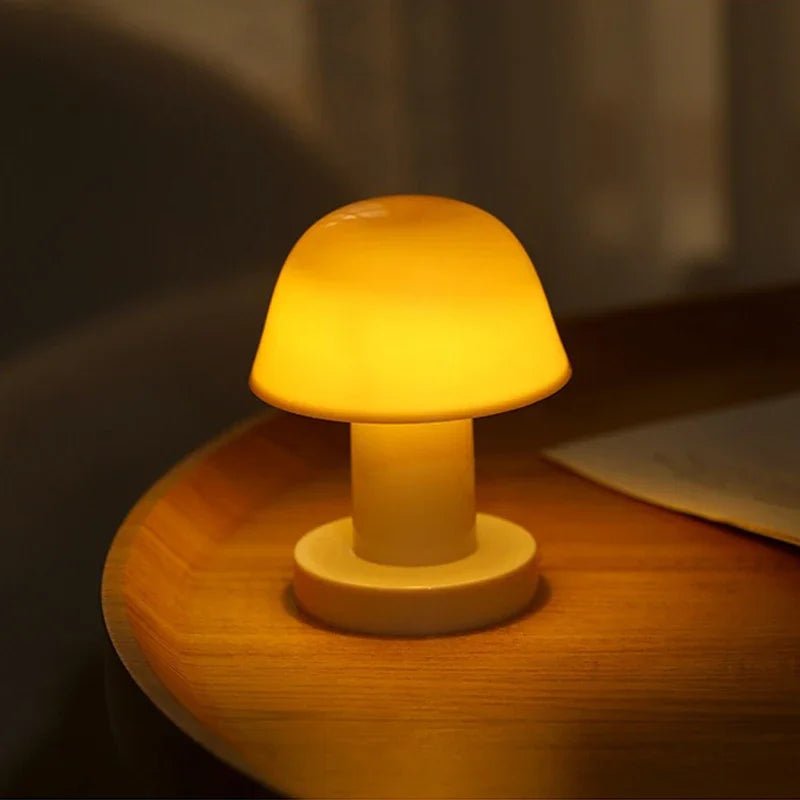 Moktan Sabai Mini Mushroom LED Night Light Battery Powered Portable Desk Lamp Home Decor