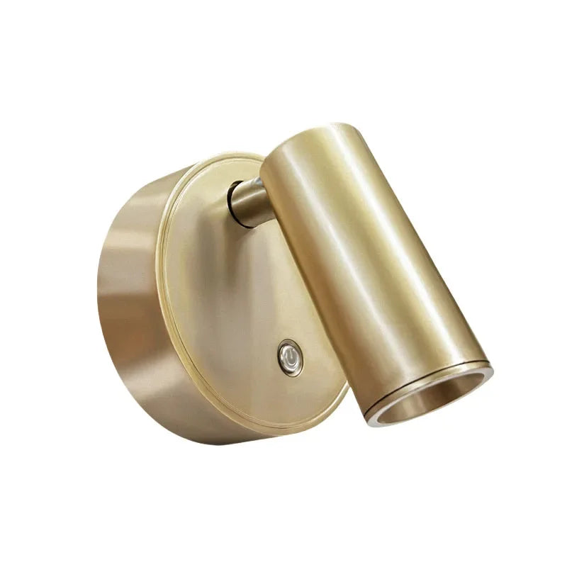 Moktan Sabai Magnetic LED Wall Light Rechargeable Touch Dimmable Cordless Bedside Lamp Gold