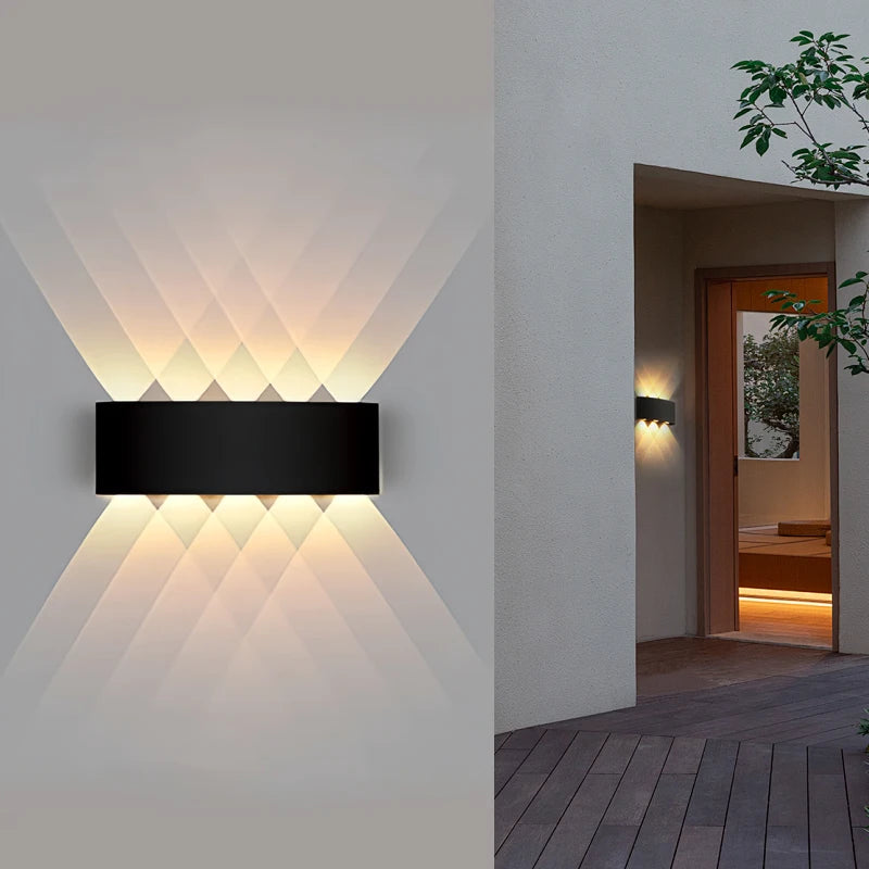 Moktan Sabai LED Outdoor Waterproof Wall Light – Porch Yard Walkway Lamp for Indoor & Garden