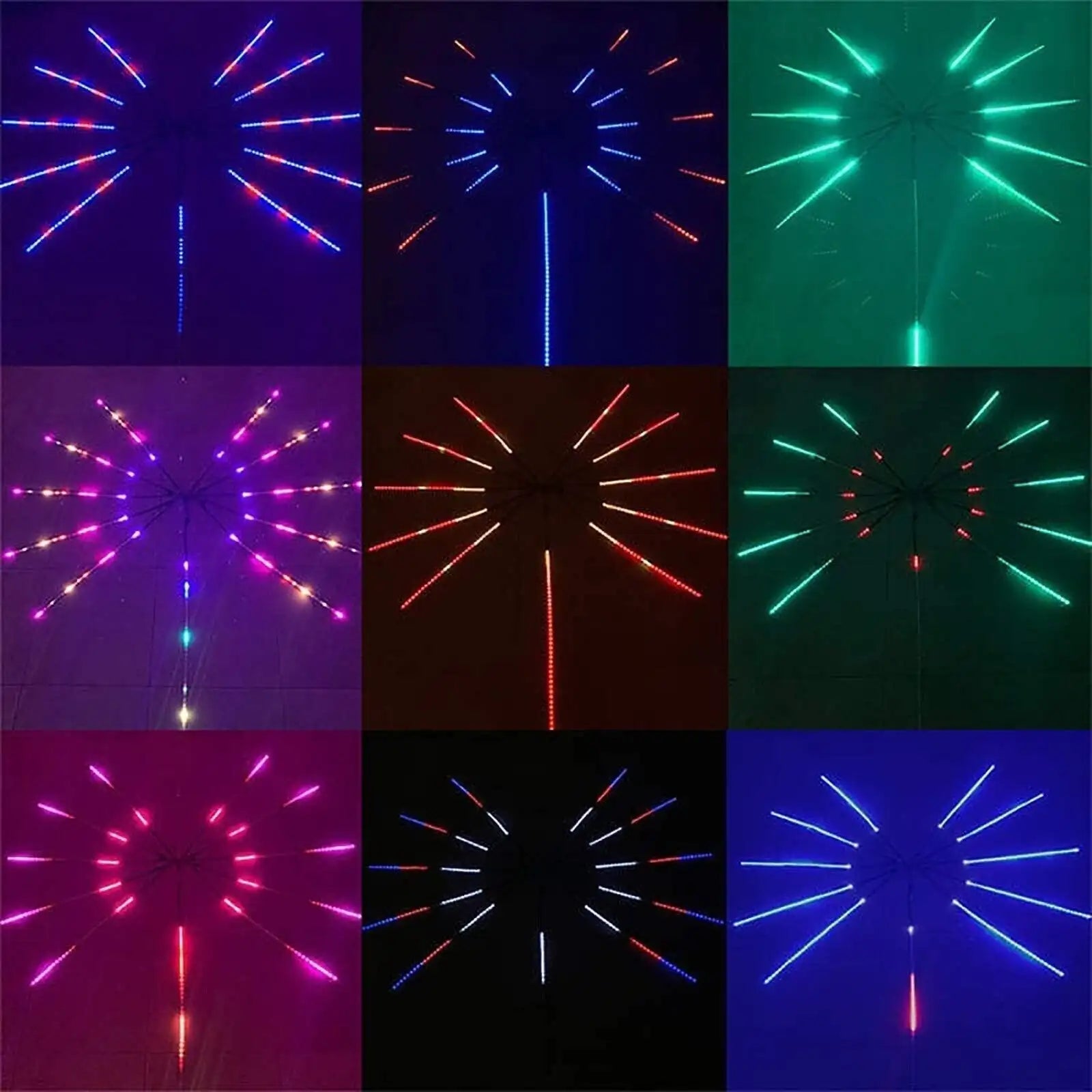 Moktan Sabai RGB Fireworks LED Strip Light Music Sync Sound Control Dream Meteor Decor Kit