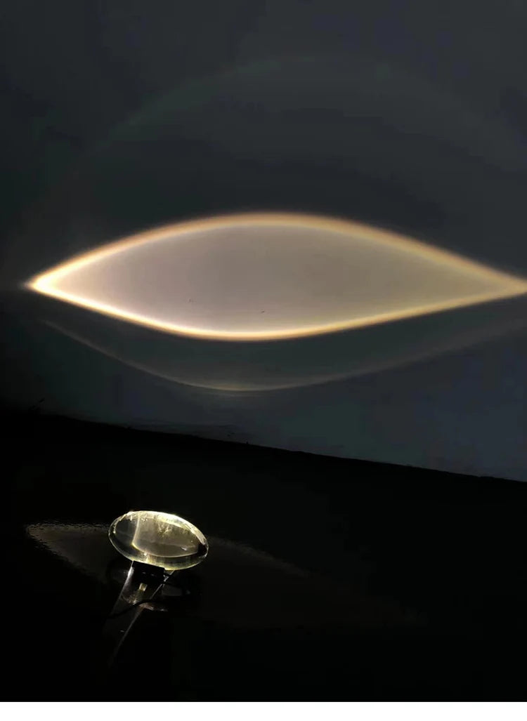 Moktan Sabai Italian Designer LED Crystal Table Lamp Egg Shape for Bedroom Decor & Gifting