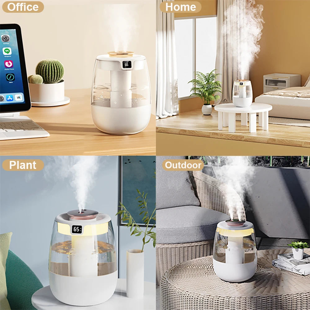 Moktan Sabai Large Capacity Air Humidifier Dual Spray Cool Mist Quiet Desktop Home Office