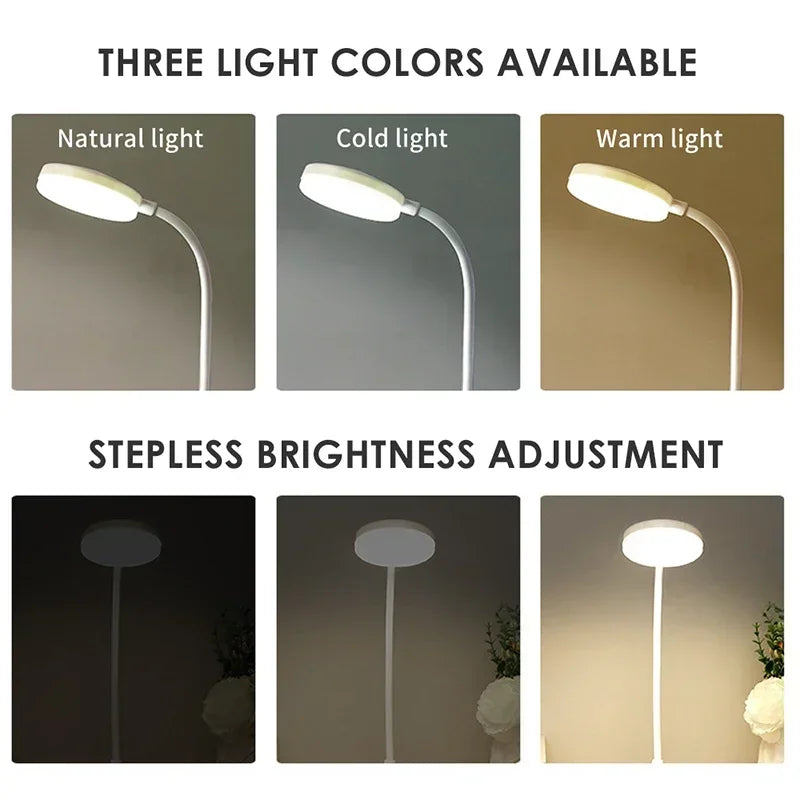 Moktan Sabai Portable LED Desk Lamp USB Battery Table Light 3-Color Stepless Dimming Eye Care