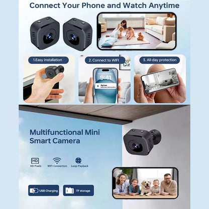 Xiaomi 8K Mini Security Camera Full Color Night Vision WiFi Motion Surveillance