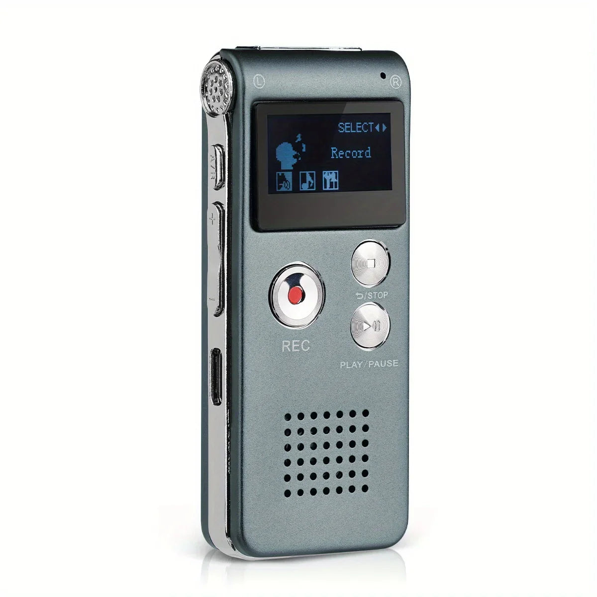 Moktan Sabai Voice Activated Digital Recorder Portable Lecture Audio Recorder N28 Grey 32 GB