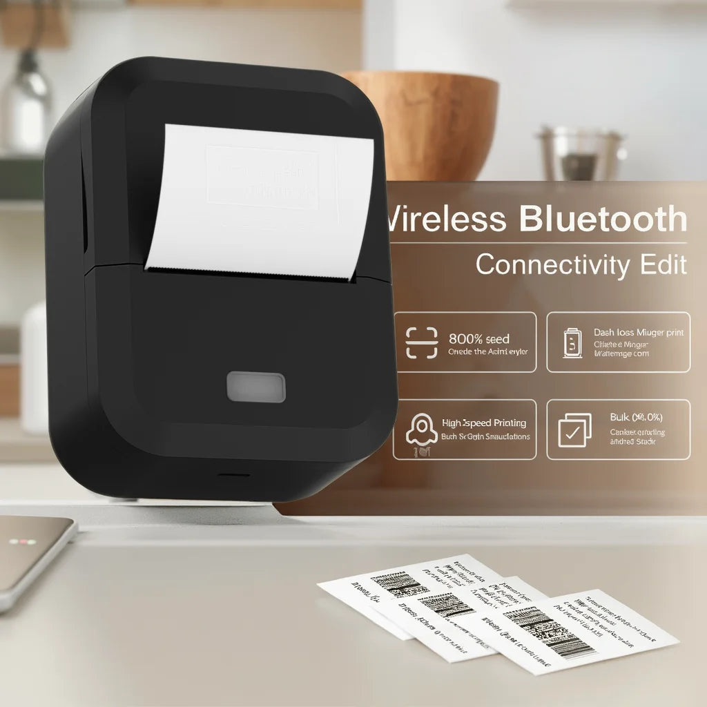 Moktan Sabai Bluetooth Thermal Label Printer Inkless Mini Sticker Maker for DIY & Gifts