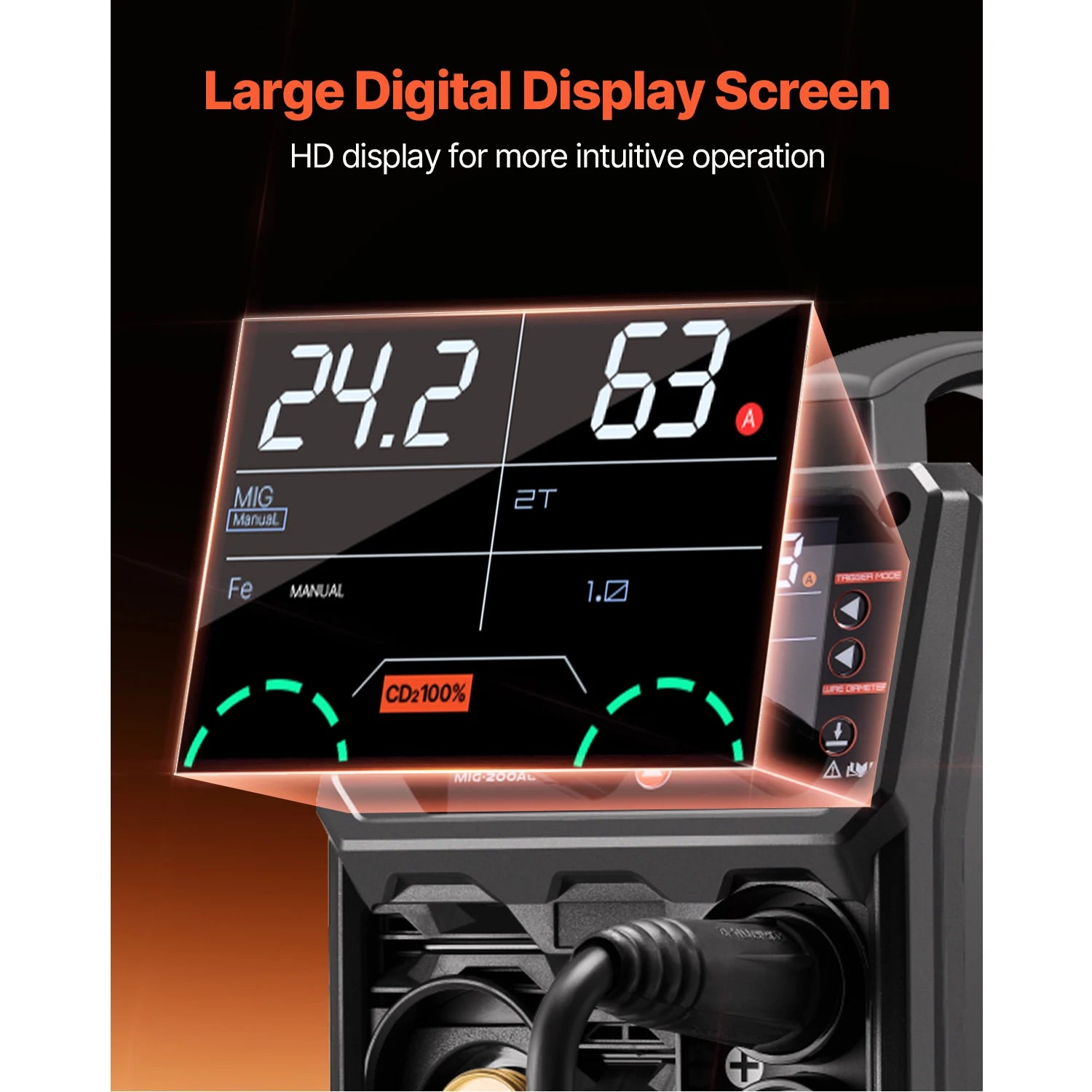 Moktan Sabai SucceBuy 5-in-1 MIG Welder 200Amp Multi-Process MIG TIG Stick Welding Machine LCD