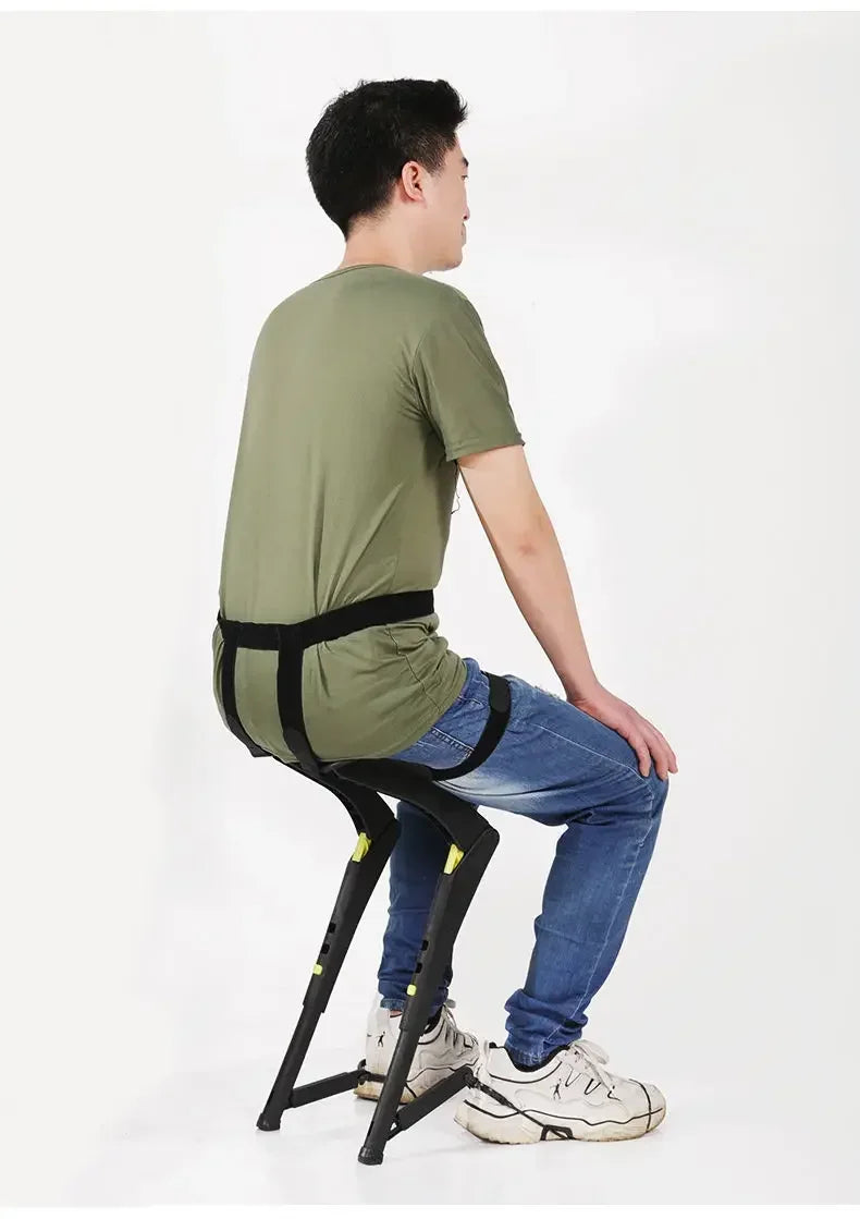Moktan Sabai Wearable Exoskeleton Folding Chair Portable Outdoor Travel Seat Lightweight Stool