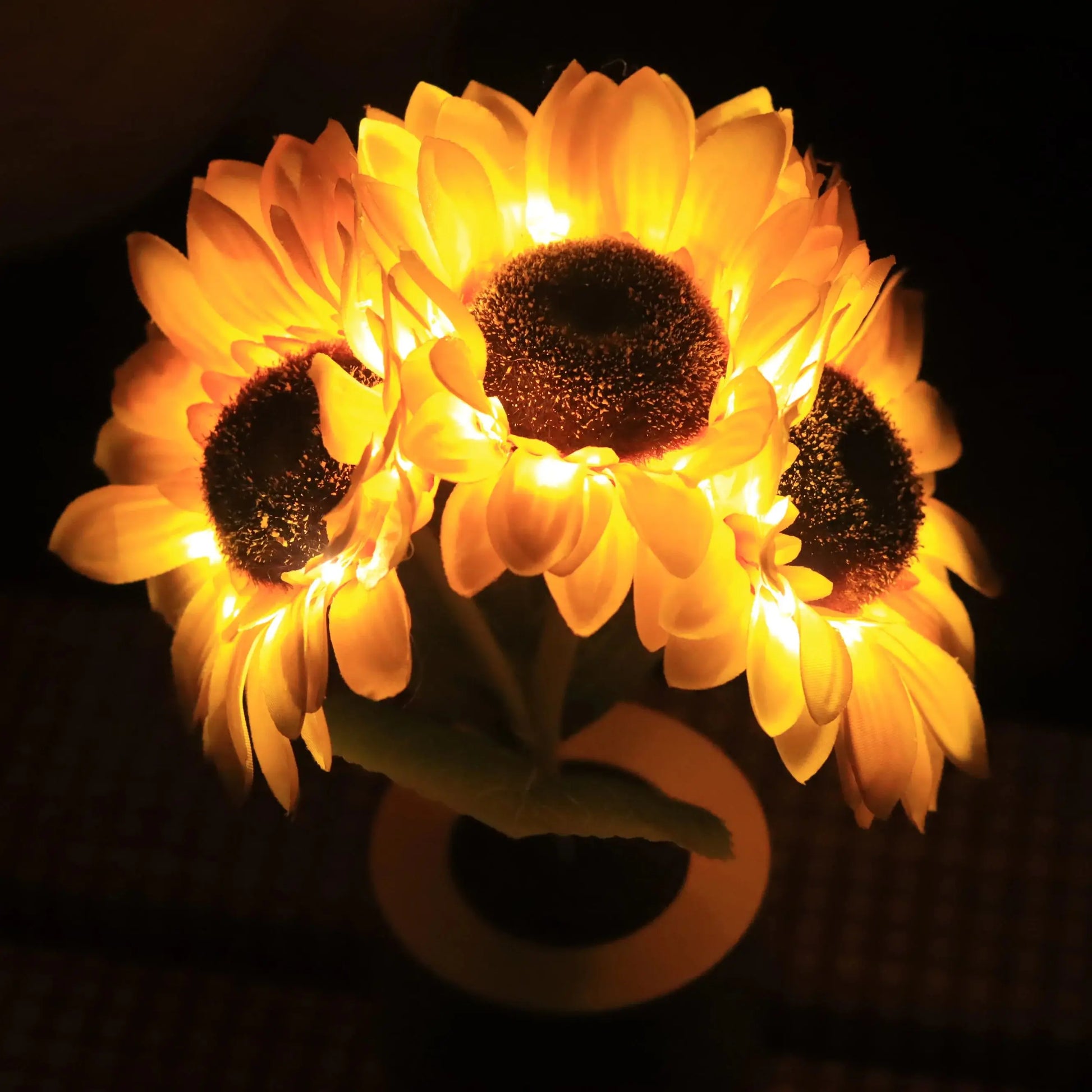 Moktan Sabai Sunflower LED Night Light USB Rechargeable Bedside Table Lamp Kids Room Decor