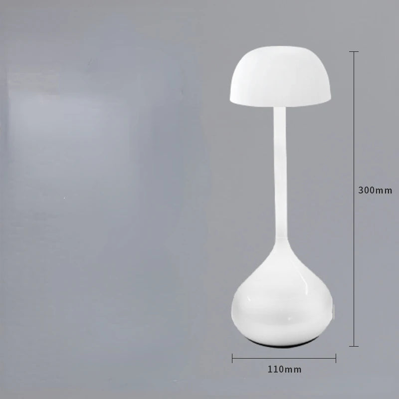 Touch Dimmable Mushroom Table Lamp Portable Rechargeable Night Light Bedside Desk