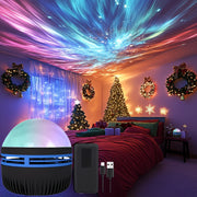Moktan Sabai LED Northern Lights Projection Lamp Aurora Borealis USB Remote Color-Changing Light