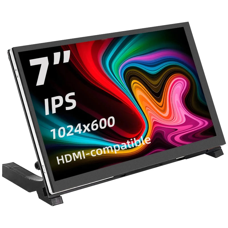 Moktan Sabai 7" Portable Touch Screen Monitor IPS LCD 1024x600 for Raspberry Pi PC Laptop