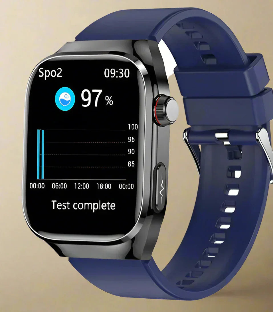 Moktan Sabai NexaPulse Smartwatch with Health Monitoring, ECG, Bluetooth Calling Blue