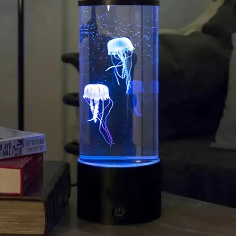 Moktan Sabai Jellyfish Lamp Ocean Night Light LED Aquarium Mood Light for Bedroom Home Decor