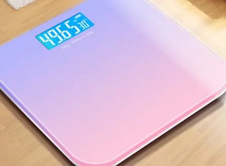 Moktan Sabai Digital Bathroom Scale Glass LED Display Body Weight Scale Smart Electronic Balance Gradient purple