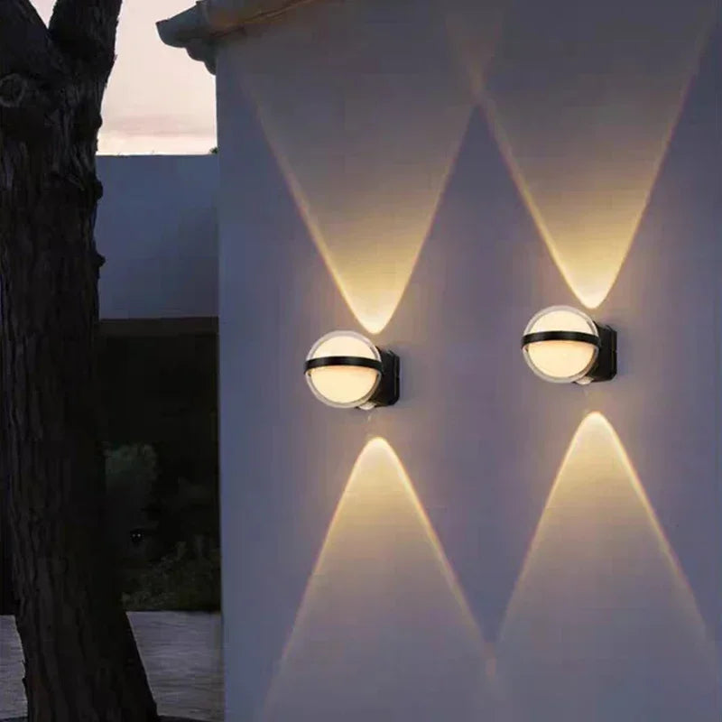 Moktan Sabai IP65 Waterproof Outdoor Wall Light Modern Round Lamp for Balcony Corridor