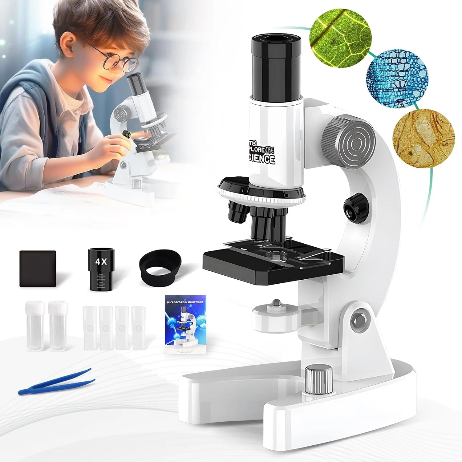 Moktan Sabai 4800X Digital Microscope for Kids Elementary Science Biology Learning