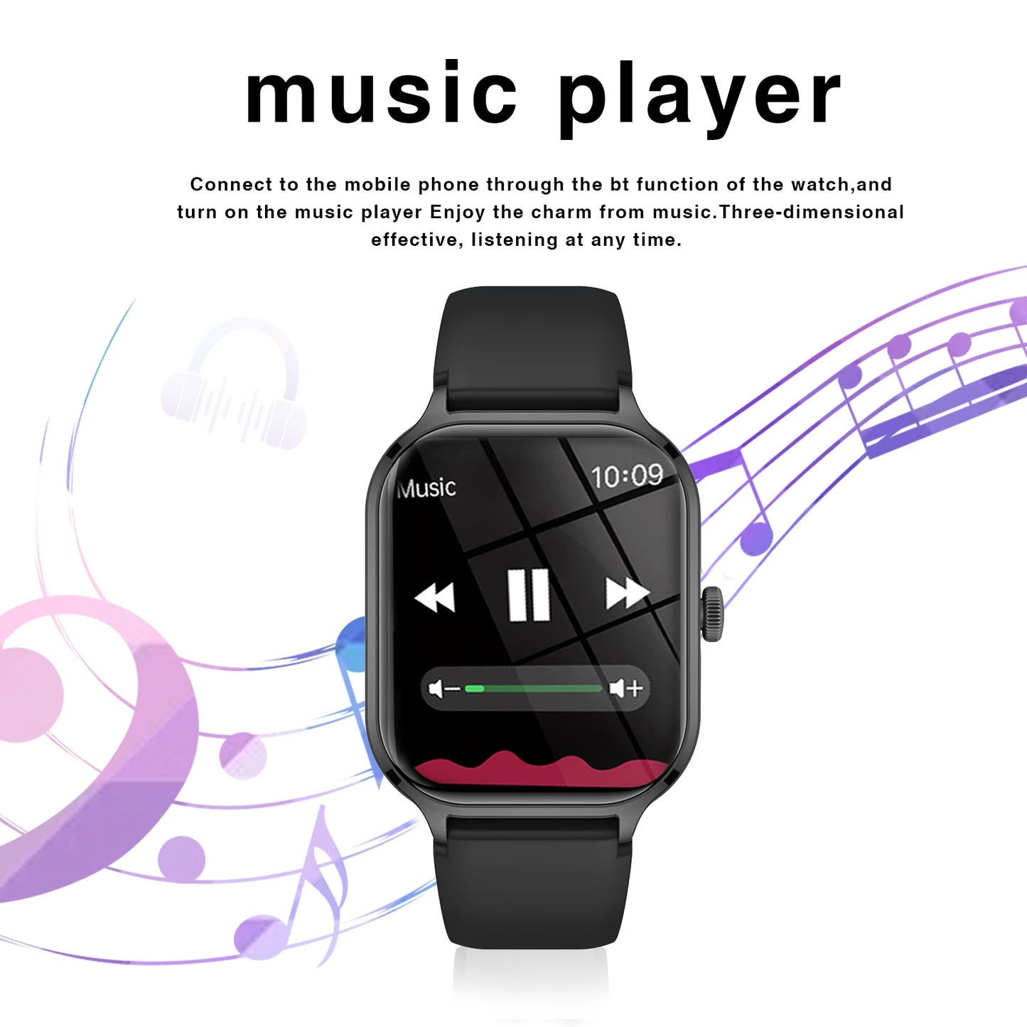 Smart Watch Bluetooth Call Fitness Tracker Sports Modes Notifications for iOS Android