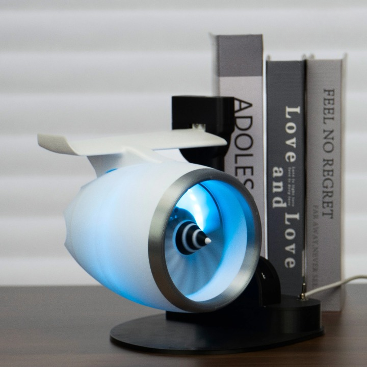 Moktan Sabai Cool Mist Humidifier with RGB Light Turbo Fan Design