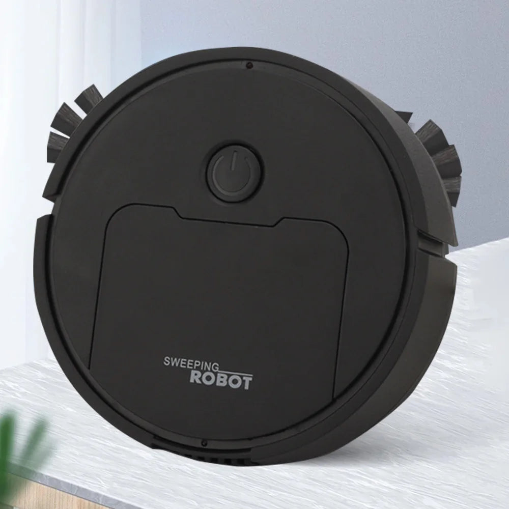 Moktan Sabai Automatic Sweeping Robot Vacuum – 3-in-1 Mop, Suction & Smart Home Cleaner black