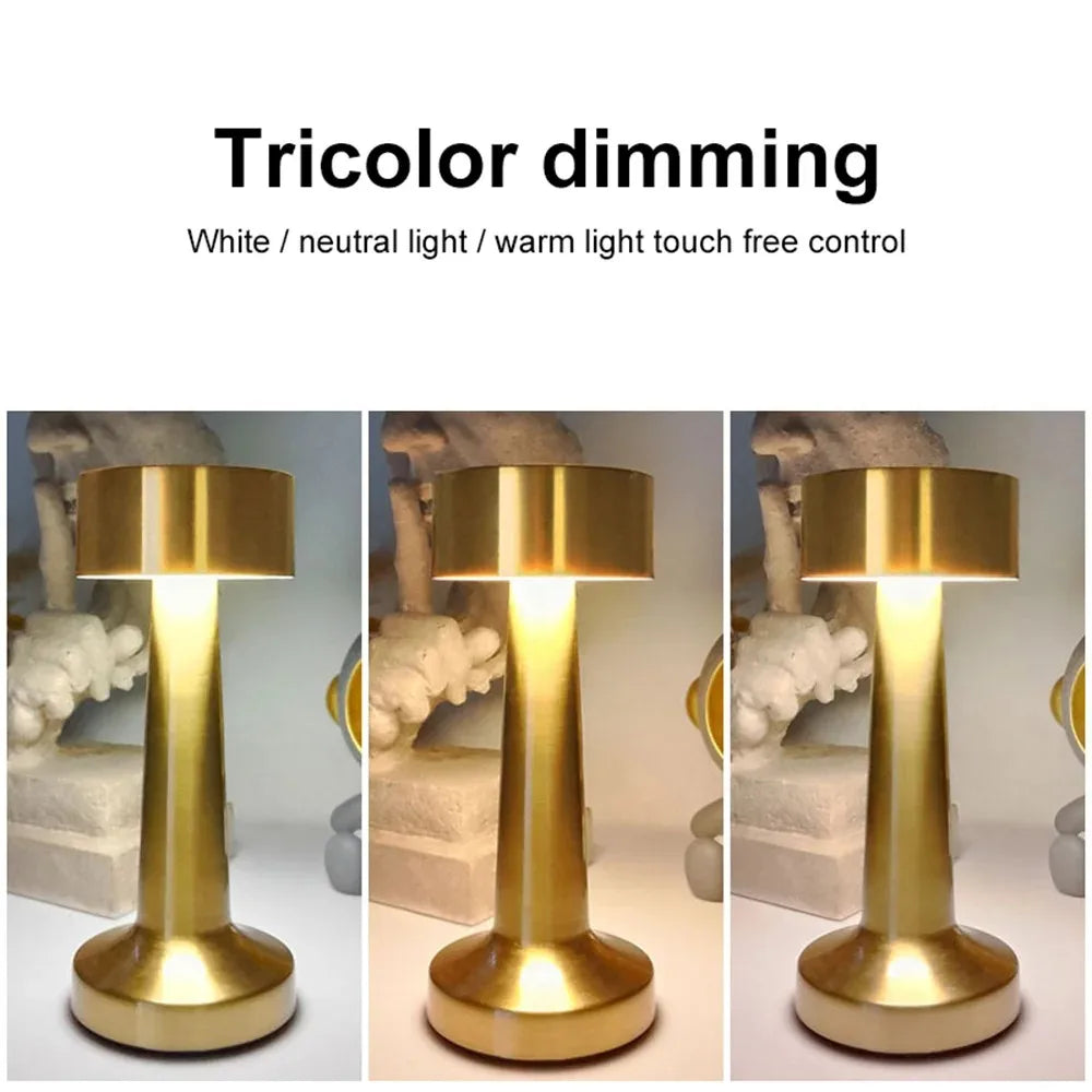 Moktan Sabai Rechargeable LED Touch Table Lamp USB Desk Light for Bedroom Bar Mood Lighting