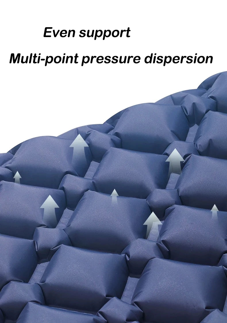 Moktan Sabai 2025 Upgrade Double Air Mattress Camping Inflatable Bed Built-in Pump Waterproof