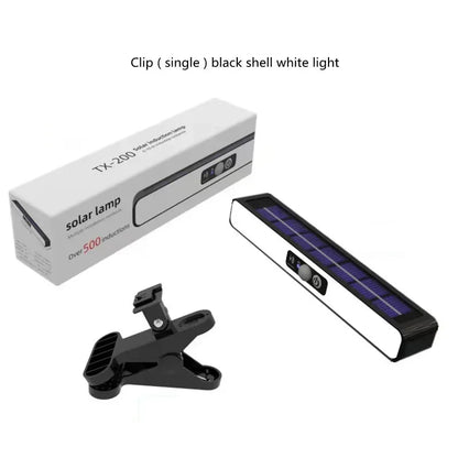 Clip-On Solar Motion Lights Outdoor 36 LED Waterproof Security Solar Fence Lamp