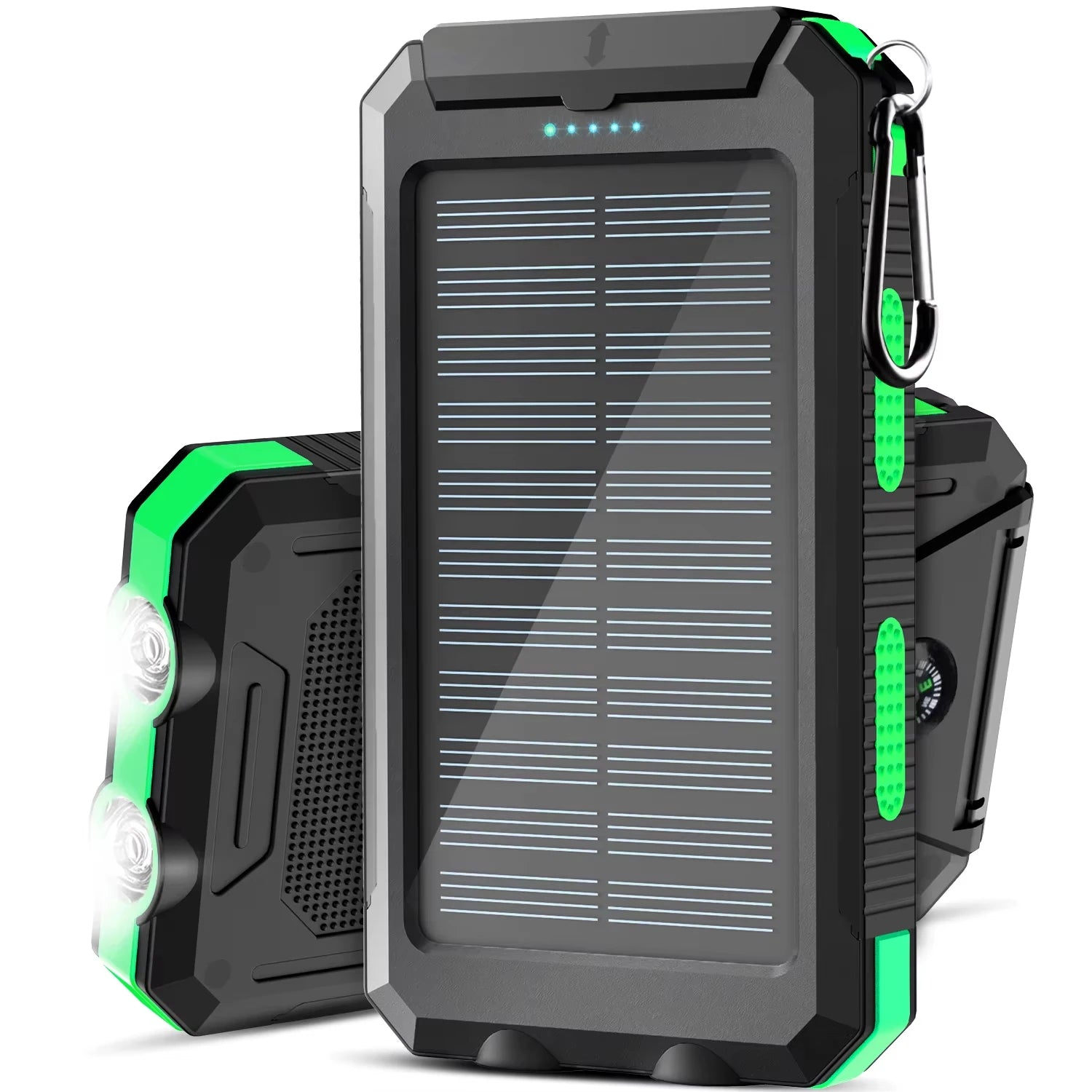 Moktan Sabai Gaiaray 30000mAh Solar Power Bank Dual USB Waterproof LED Outdoor Travel Charger 30000mah Green