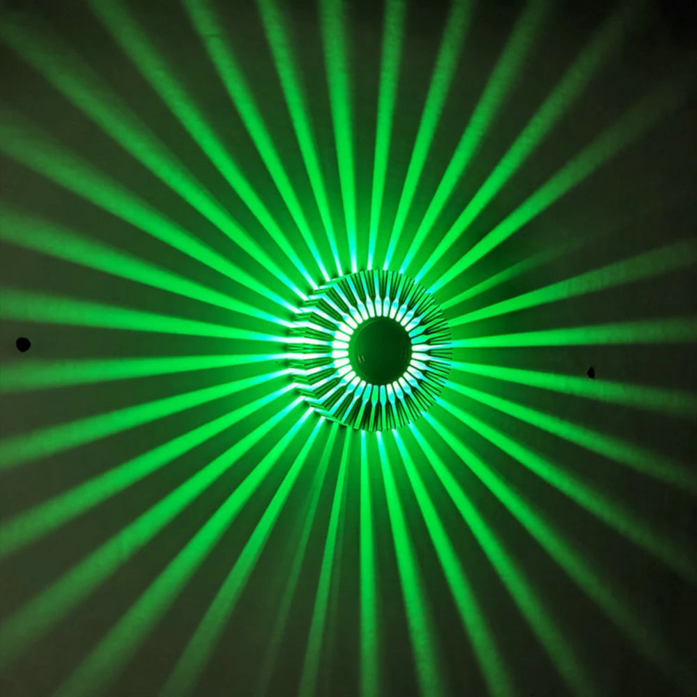 Moktan Sabai Sunflower LED Wall Lamp RGB Projection Corridor Indoor Creative Light 3W Green