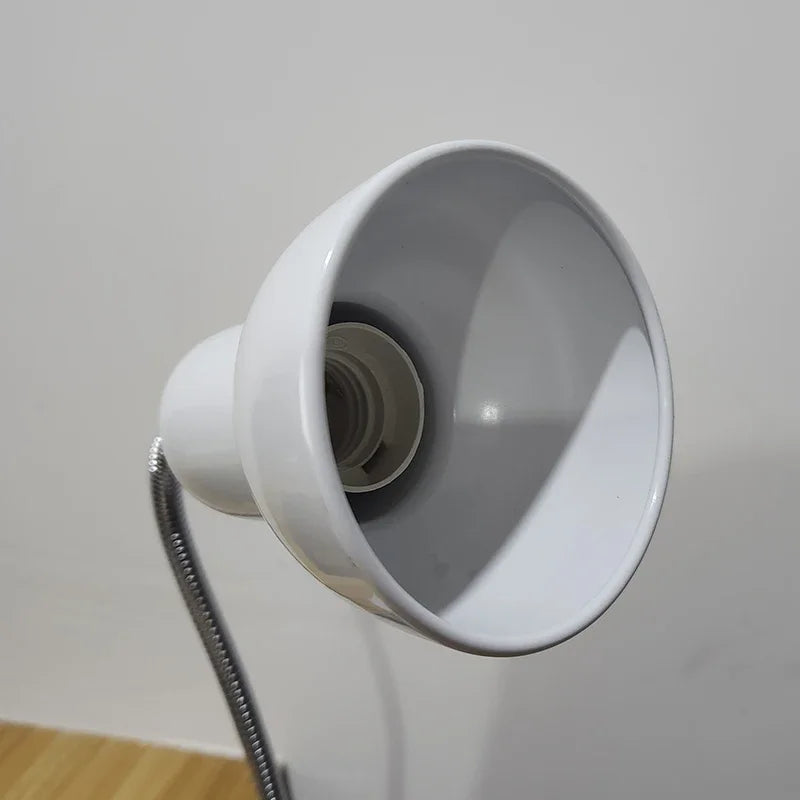 Moktan Sabai E27 Clip Desk Lamp Adjustable Gooseneck Clamp Light for Bedside Bookshelf