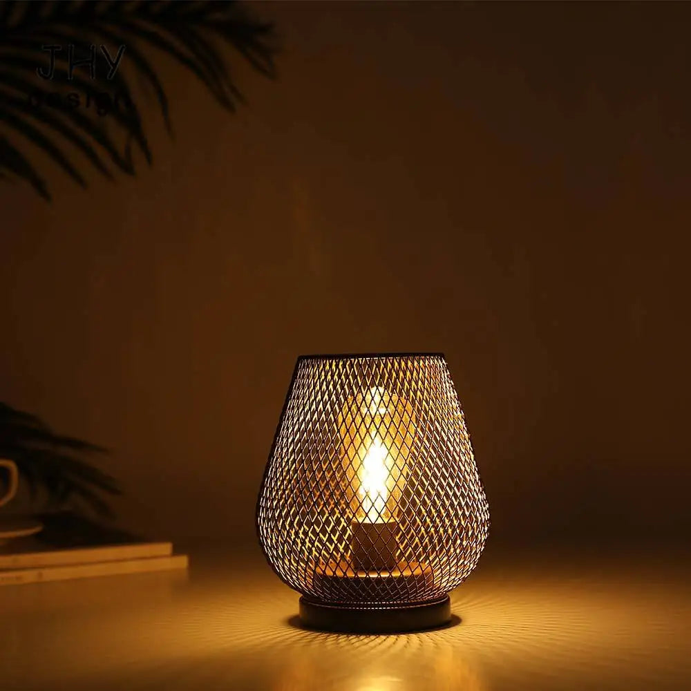 Moktan Sabai 2 Pack Cordless LED Lantern Table Lamps Battery Powered Wireless Indoor Outdoor