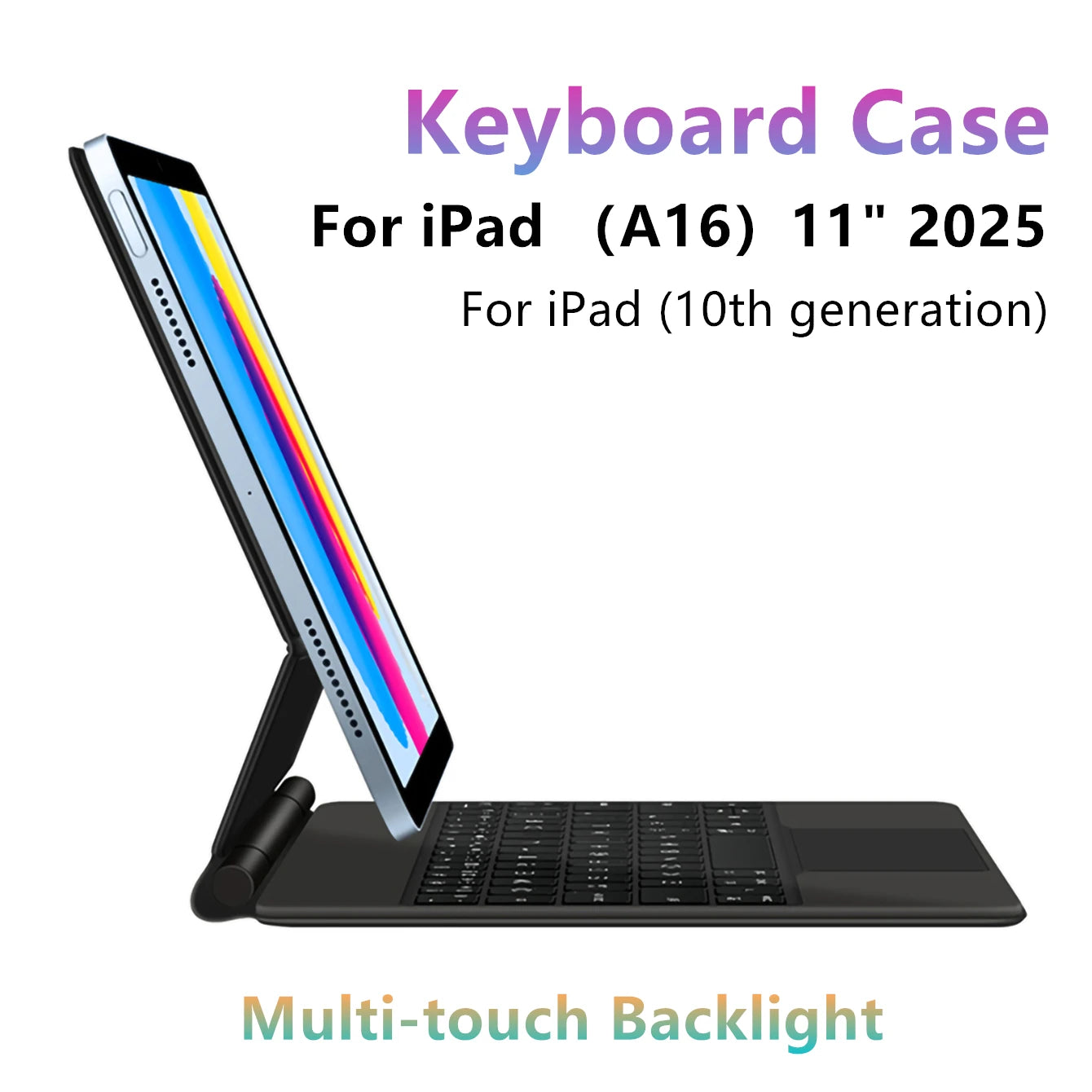 Moktan Sabai iPad 11 Inch Keyboard Case A16 10th/11th Gen Backlit Magic Smart Cover