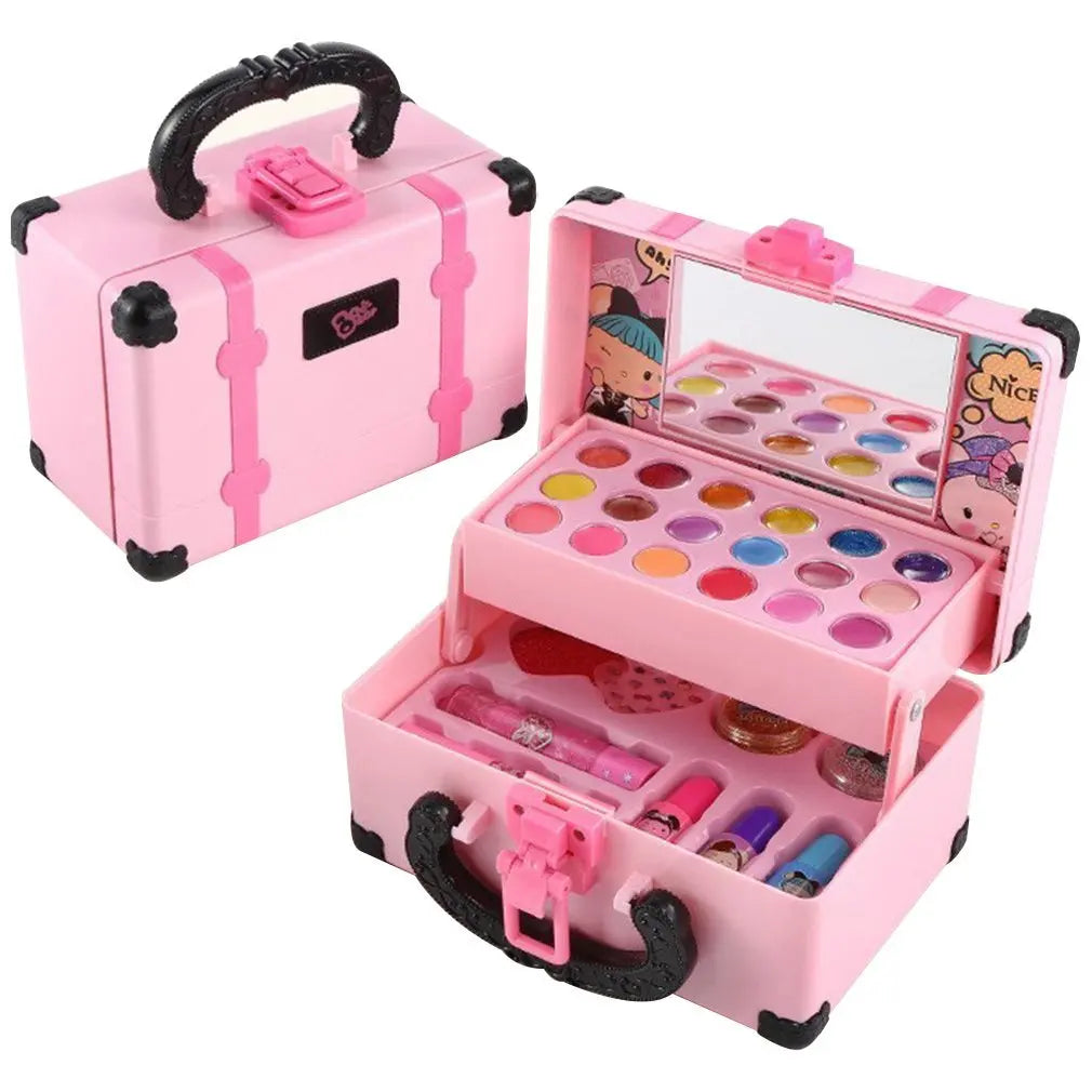 Moktan Sabai Kids Princess Makeup Kit Washable Non Toxic Cosmetic Set with Case